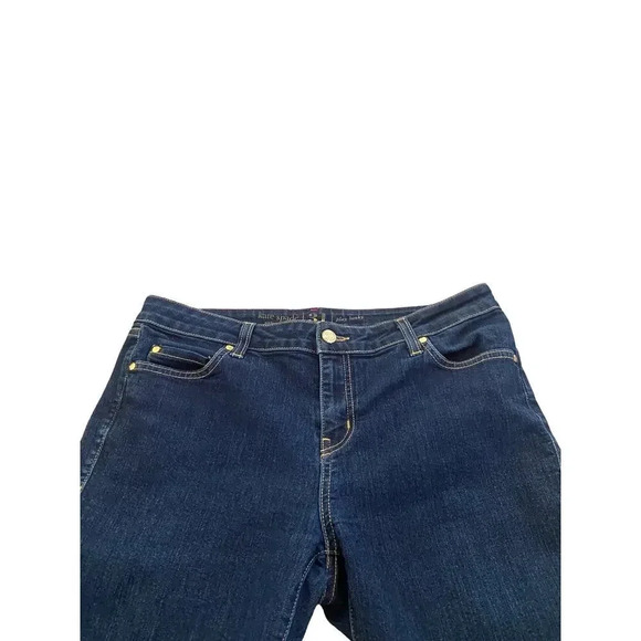 Kate Spade Play Hooky Blue 5-Pockets Design Straight-Leg Jeans Size 31 - Picture 6 of 6